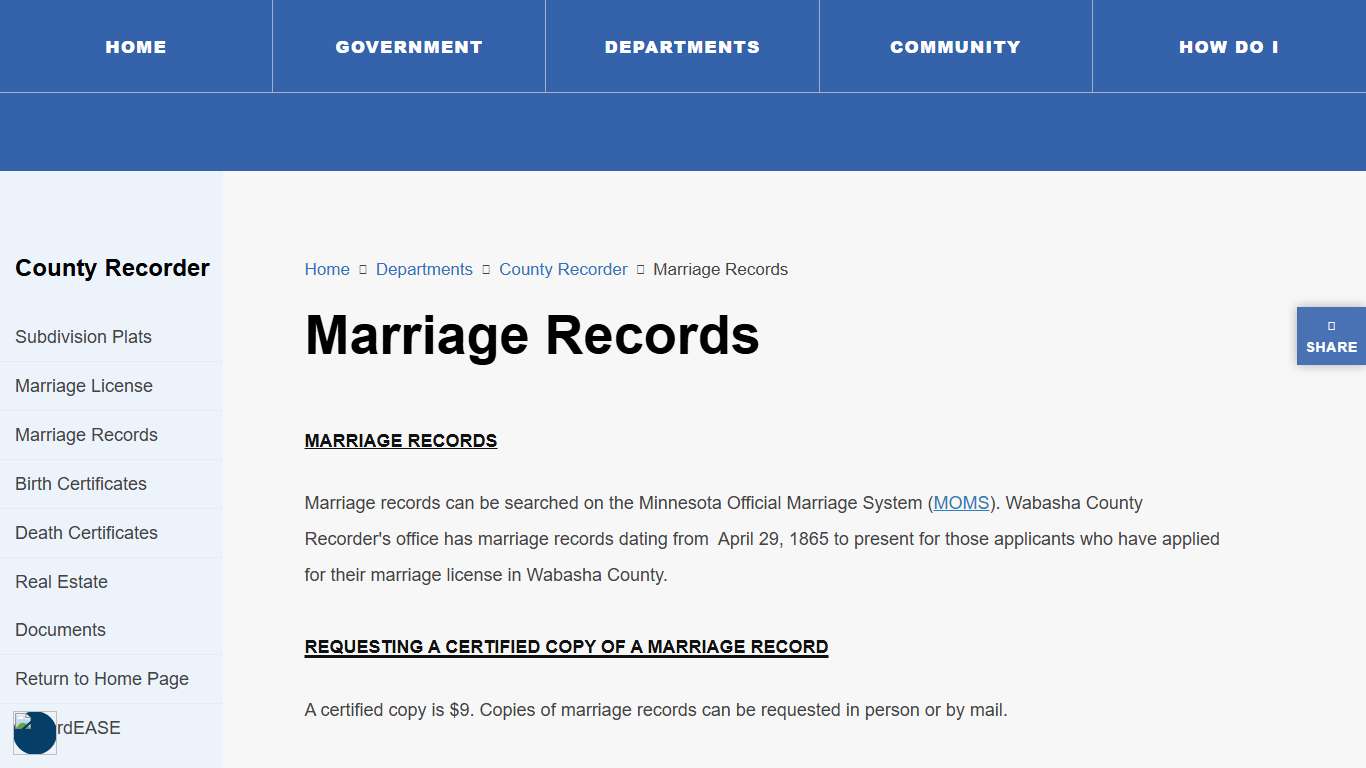 Welcome to Wabasha County, MN